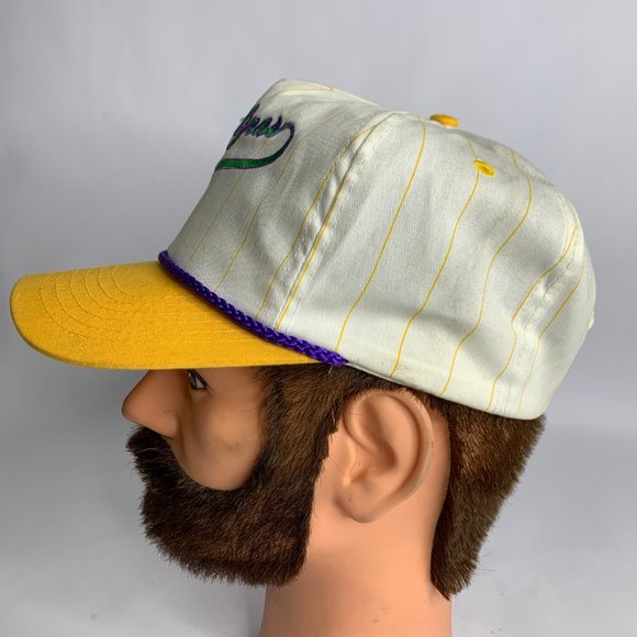 VINTAGE Mardi Gras Hat Cap Snap Back Lot of 2 Men's 90s - Picture 11 of 12